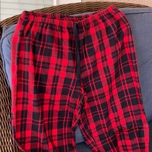 Red and black - Flannel lounge pants